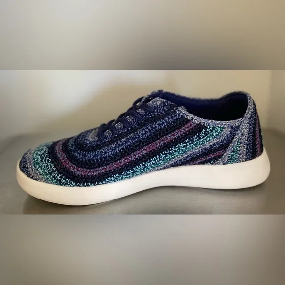 THE SAK .. WOMENS Blue and Purple Knit Sneakers - Picture 10 of 16